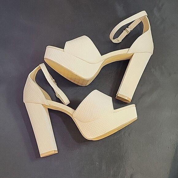 BRAND NEW  WOMEN"S PLASFORM HIGH HEEL  ADJUSTABLE BUCKLE ANKLE STRAP SANDAL - Picture 11 of 14